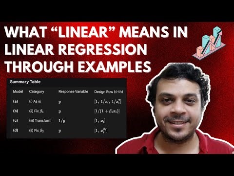 What is Linear in Linear Regression Model | Statistics for Marketers Series