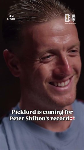 Jordan Pickford is eyeing up Peter Shilton’s record 😎