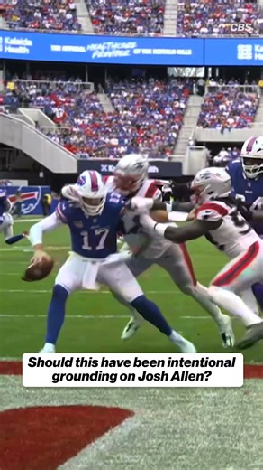 A crazy backwards pass from Josh Allen to prevent the safety, but should it have been grounding?