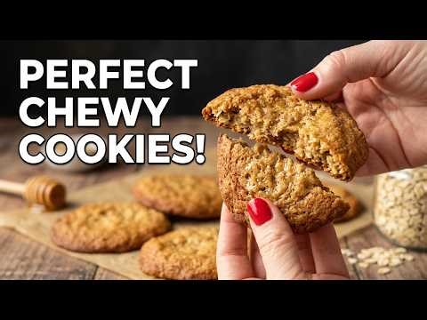 The BEST Chewy Oatmeal Honey Cookies! 🍯 Simple & Delicious Recipe