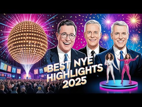 “Stephen Colbert CNN NYE 2025 Comedy + Full Highlights | Shakira, Robyn & Times Square Ball Drop”