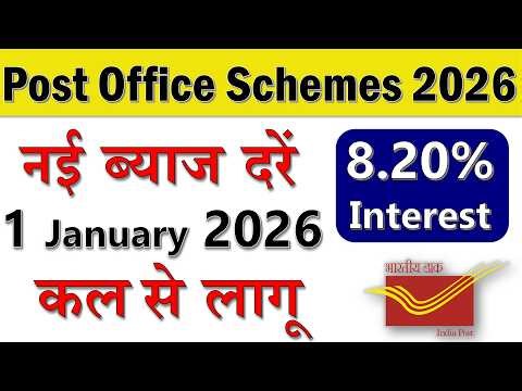 Post Office Latest Interest Rates From 1 January 2026 | Post Office All Schemes Interest Rates