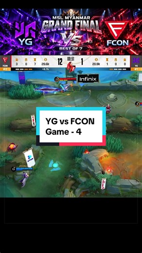 YG Vs FCON ☠️Game - 4 / BO - 7 / MSL S4 / Grand Final ⚡️ #MSLMyanmar #MLBBMyanmar #MLBBCreatorBase #MLBB10TH #ALLINMLBB @MLBB Creator Base