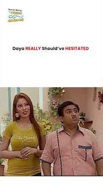 Daya Really Should’ve Hesitated ! #tmkoc #funny #jethalal #daya #shortsfeed