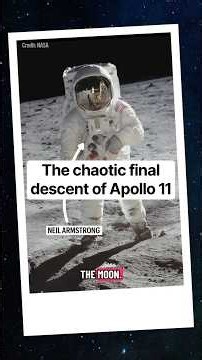 The chaotic final descent of Apollo 11 #worldspaceweek #space #apollo11 #moon #neilarmstrong
