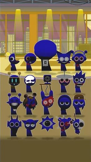 Horror Sprunki Night Party Dance but Blue#brainrot #sprunki #sprunkidance #nightparty