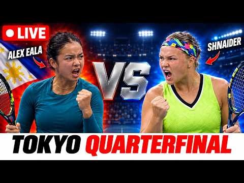 🔴LIVE! Alex Eala vs Diana Shnaider — Tokyo Quarterfinal Prediction & Countdown 🇵🇭