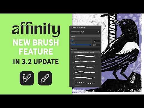 New Affinity Brush Tool Feature in Affinity 3.2 Update | Path & Paint Brush Tool Tutorial