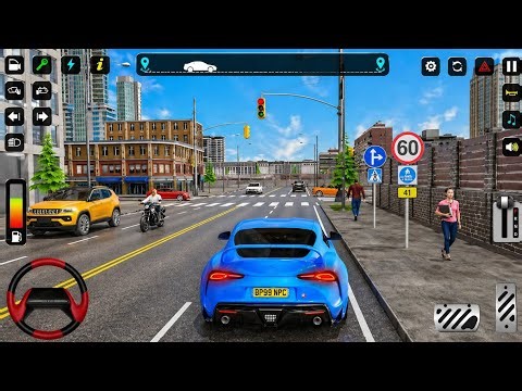 🚗 Real Car Driving Simulator Game | City Traffic Driving Gameplay 😱🔥 | 4K Ultra HD