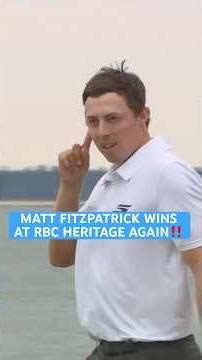 A dramatic playoff win for Matt Fitzpatrick! 🏆🏆
