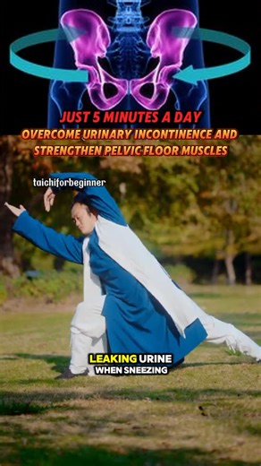Taichi For Beginners on Instagram: "Just 5 Minutes a Day to Improve Bladder Control and Strengthen Your Pelvic Floor 🌸 Struggling with leaks when you laugh, cough, or exercise? Weak pelvic floor muscles can affect both comfort and confidence — but the good news is, they can be trained. With these simple daily exercises, you can help improve bladder control, support your core, and feel stronger from the inside out. No equipment. No pressure. Just 5 minutes for better control and better quality o