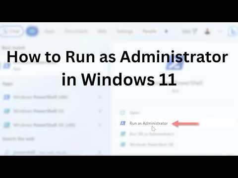 How to Run as Administrator in Windows 11