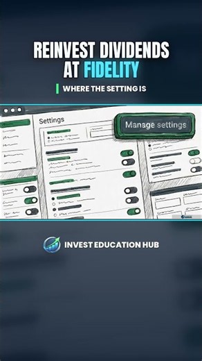 Where to Turn On Dividend Reinvestment at Fidelity #shorts