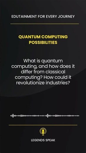 Quantum Computing Possibilities 🖥️ What is quantum computing How does it differ from classical