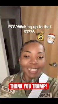 Troops Thank Trump for $1776 Christmas BONUS! 🎁