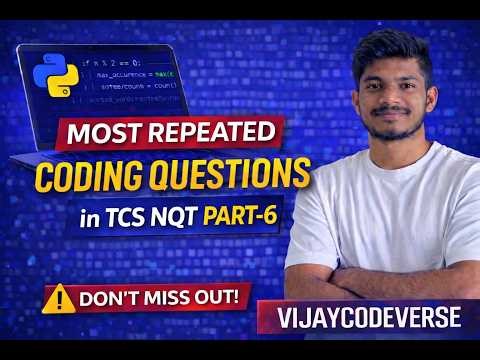 TCS NQT PYQs| #tcs #pythonessperspective #coding #education #youtubevideos #viral #fpy #job