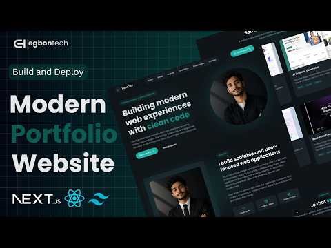 Build and Deploy a Modern Personal Portfolio Website | Next.js 16, Tailwind CSS & TypeScript