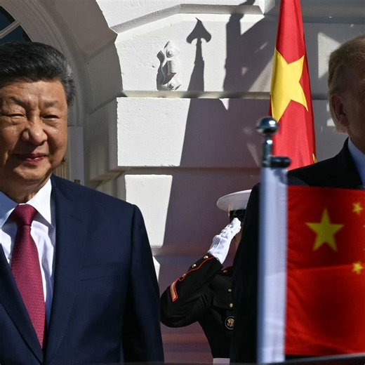 Trump faces flurry of shouted questions next to Xi after being forced to let media back into White House