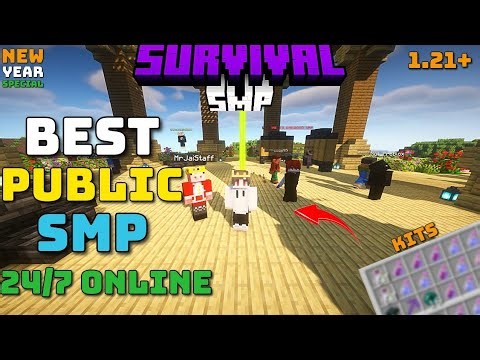 😱 Best Free Public Survival Smp 🌪️ Server For Minecraft | (Java/Pe) ⚡ 24/7 Online | Anyone Can Join🤯