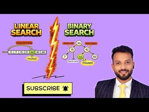 Searching Algorithms in DSA | Linear search & Binary Search | DSA using Python #9