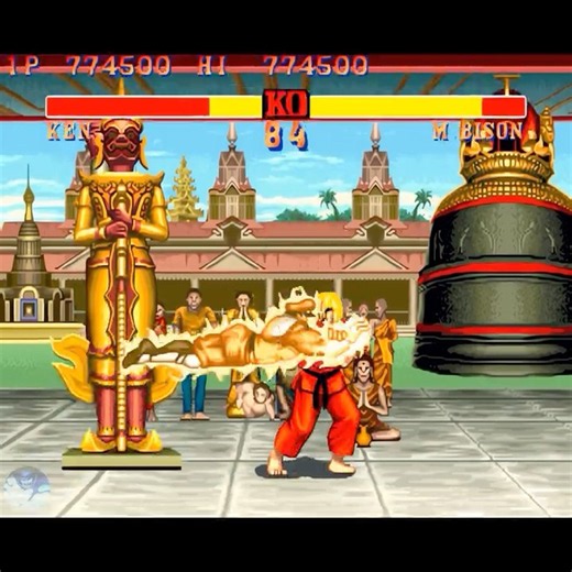 STREET FIGHTER II - KEN vs M. BISON | INSANE TIGHT MATCH! #Shorts