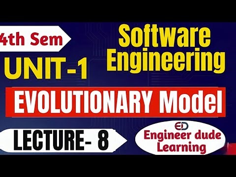 Evolutionary Model Explained in One Shot | Software Engineering Unit 1 (Lecture 8)@Engineerdude-g6m 