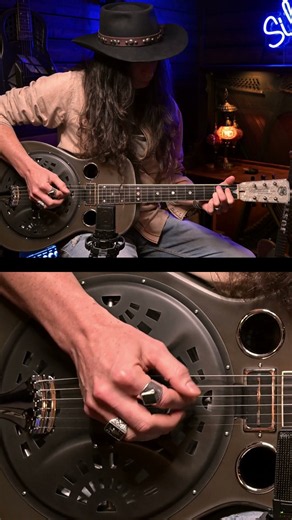 Unplugged Blues Guitar Solo | Backporch Fingerpicking on Acoustic Resonator 🎸