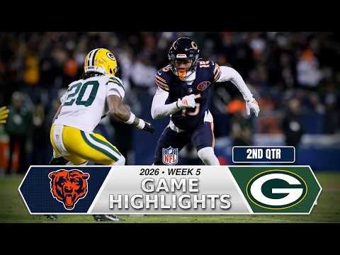 Green Bay Packers vs Chicago Bears Game Highlights 2nd-Qtr | Oct 11, 2026 NFL Week 5