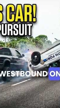 POLICE CAR FLIPS During Intense High-Speed Pursuit!