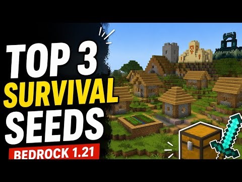 Best 3 Minecraft Seeds for Survival & Speedrun 🔥