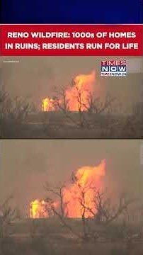 Reno Wildfire: Fast-Moving Flames Spark Panic As Thousands Flee Homes | #shorts