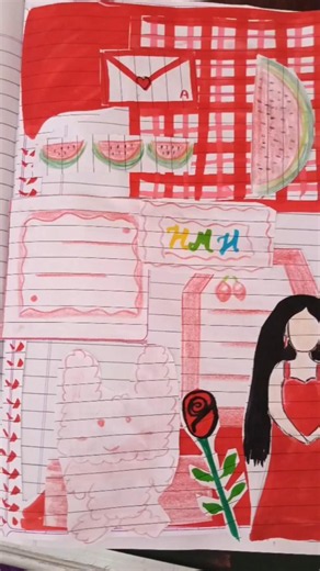 HMH journal 🌟#shorts#viral#skech#homemade supplies #made by aayushi