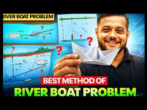 RIVER BOAT PROBLEM by Rajwant sir ll 11th physics Kinematics JEE/NEET/BOARD #physicswallah