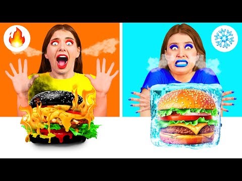 Hot vs Cold Food Challenge | Food Battle by BaRaFun Challenge