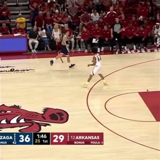 Toure Hits His Second Three as the Hogs Shoot 50% #shorts