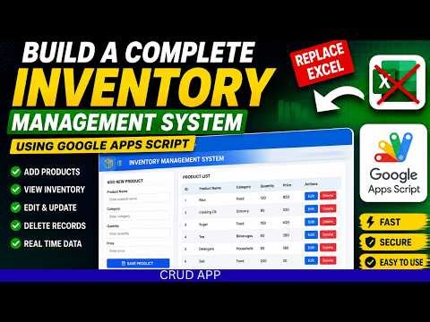 Build a Complete Inventory Management System Using Google Apps Script (Replace Excel)