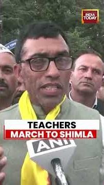 HP Primary Teachers March To Shimla, Demand Promises Be Implemented