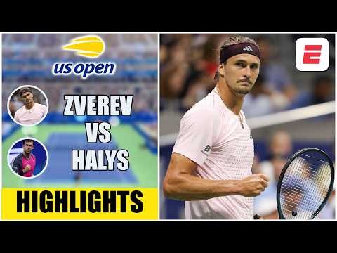 Alexander Zverev vs Quentin Halys | US OPEN 2026 | Second Round | Highlights | Resumen