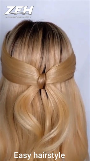 Easy & Beautiful Hairstyle for Daily Look | Simple Hair Tutorial 💫 #shorts #easy