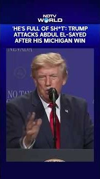 "He's Full Of S**t": Trump Targets Michigan Democrat Abdul El-Sayed in LA Speech