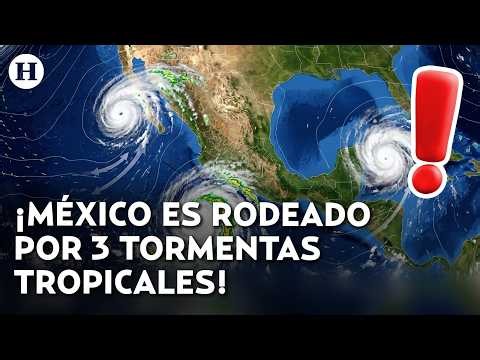 ¡Isaías, Simón y Rachel amenazan a México! Así afectarán al país las 3 tormentas tropicales