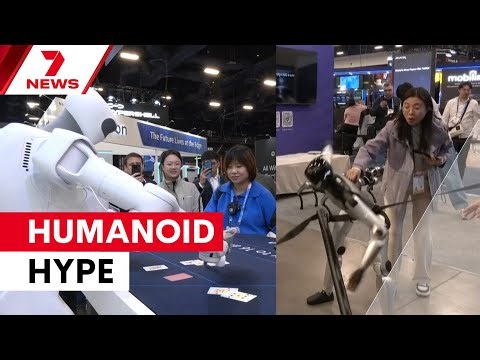 Humanoid robots become blackjack dealers at CES Vegas | 7NEWS