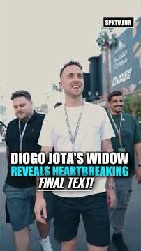 Diogo Jota's Widow reveals heartbreaking final text! #futbol #diogojota #liverpool