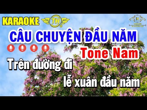 Câu Chuyện Đầu Năm Karaoke Tone Nam ( Am ) Nhạc Xuân 2026 Dễ Hát | Trọng Hiếu