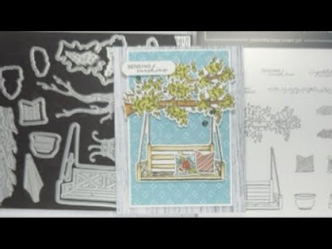 Stampin’ Up! Gliding Garden Swing Sending Sunshine Card Tutorial #diy #papercrafting #cardmaking
