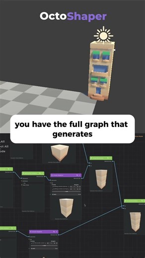 Procedural City in Unity #octoshaper #gamedevelopment #blender #unity