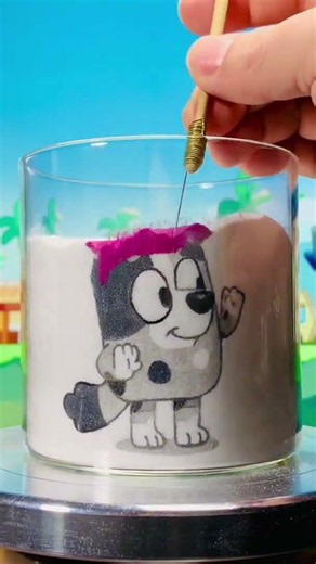 Making Muffin Sand Art!💜🏝️| Muffin - Official Channel