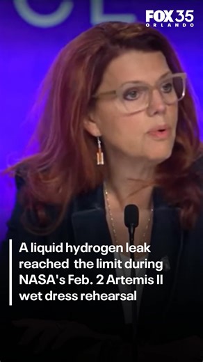 During a wet dress rehearsal, a crucial pre-launch test, NASA said it encountered several problems, including issues with liquid hydrogen leaks while fueling the Space Launch System (SLS) rocket. 🔗⬇️ | FOX 35 Orlando
