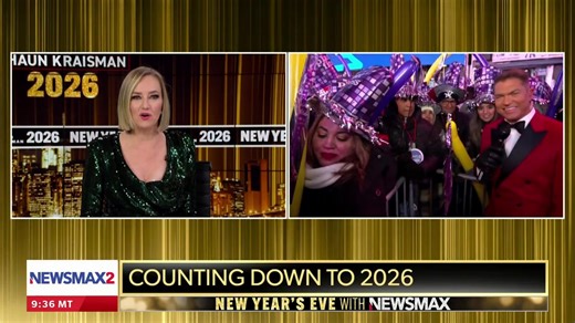 TONIGHT: Shaun Kraisman hosts "NEWSMAX New Year's Eve 2026" special coverage on NEWSMAX and NEWSMAX2, with live look-ins from Mar-a-Lago, New York, Nashville, New Orleans, and around the world – starting at 8 PM ET. | NEWSMAX
