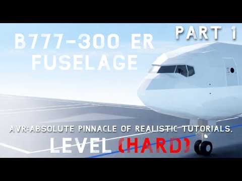 Boeing 777 (PART 1.5) FUSELAGE | Plane Crazy Tutorial